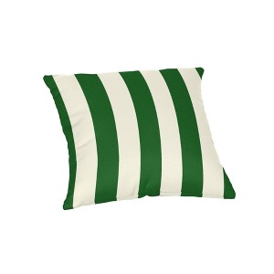Casual Cushion Patterned Sunbrella Fabric 1-Piece Indoor/Outdoor Square Throw Pillow,15"W x 15"L - 1 of 4