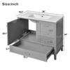 INFURNIC Vanity Tables, Elegant Compact Space Saving Bathroom Vanity with Advanced Features for Small Bathrooms, Gray, 18.3"*24"*34.3" - 3 of 4