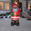 Gemmy Christmas Airblown Inflatable Santa w/Gift OPP, 6.5 ft Tall, Multi - 2 of 4