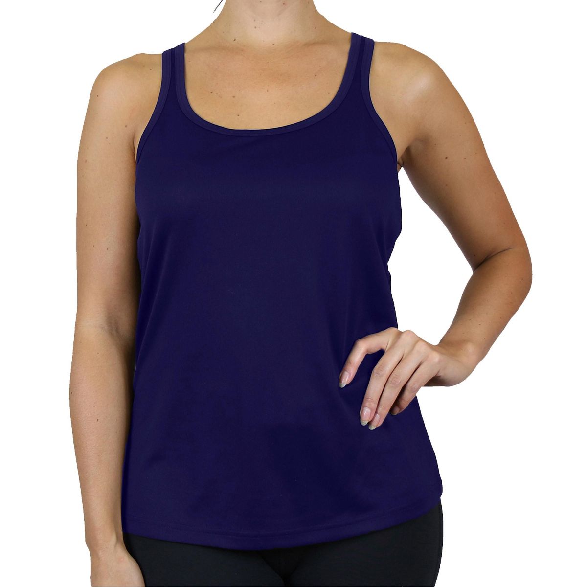 Galaxy By Harvic Women's Moisture Wicking Racerback Tanks - thumbnail 5