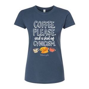 Women's - Gilmore Girls - Coffee And Cynisism Fitted Graphic T-Shirt - 1 of 2