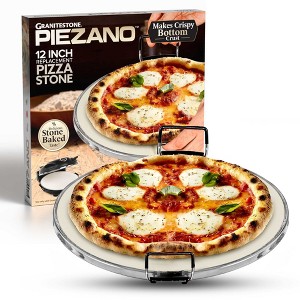 Granitestone Piezano 12 Inch Ceramic Pizza Stone for Oven or Grill - 1 of 4