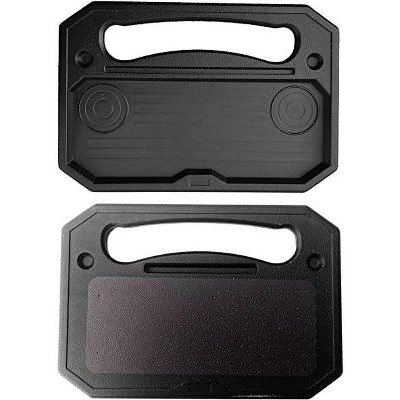 Zone Tech Car Steering Wheel Eating Tray Desk - Multi-Functional Black Portable Vehicle Laptop, Notebook, Tablet, and Food Eating Table for Drivers