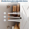 Kitchen Storage Cabinet, Modern Farmhouse Buffet Cabinet with Storage, Coffee Bar with 2 Drawers and 2 Doors, Floor Sideboard Buffet for Living Room - 3 of 4