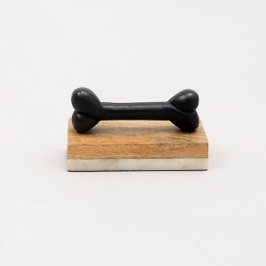 TopComfy Decorative Object Doggo Stacking Holder Modern Storage for Pet Essentials, Black, 3.25"*6"*4.5" - 1 of 4