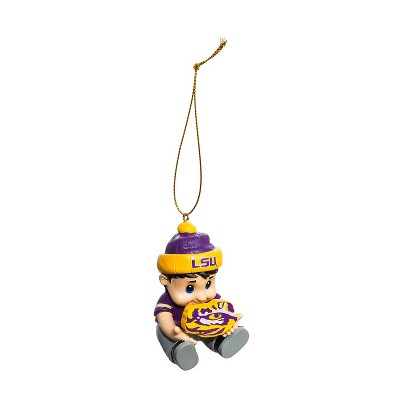 Evergreen Louisiana State University New Lil Fan Ornament