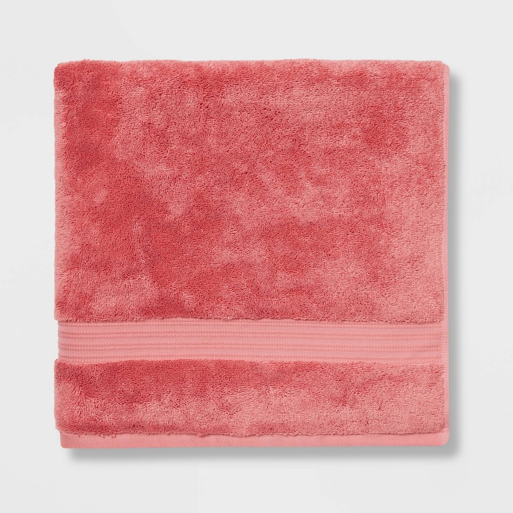Photos - Towel Total Fresh Antimicrobial Oversized Bath  Rose Pink - Threshold™
