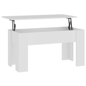 vidaXL Coffee Table White 39.8"x19.3"x20.5" Engineered Wood - 1 of 4