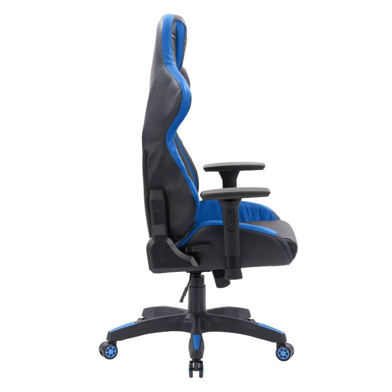 Nightshade Gaming Chair Black and Blue - CorLiving, 5 of 9