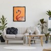 Stupell Industries Tropical Flamingo Bird Portrait Watercolor Detail Floating Frame Canvas Art - 3 of 4