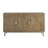 Treasure Trove Accents Three Door Credenza Cozad Aged Natural: Mango Wood, Iron Frame, No Assembly Required - 2 of 4