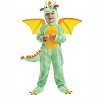 Joyfy Toddler's Halloween Dragon Costume, Green Dinosaur Costume with Wings for Baby Kids Halloween Dress Up Party - 2 of 4