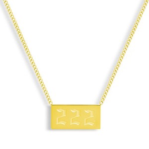 EVRY JEWELS WATERPROOF Gold or Silver Plated Stainless Steel Divine Signs Necklace - 1 of 2
