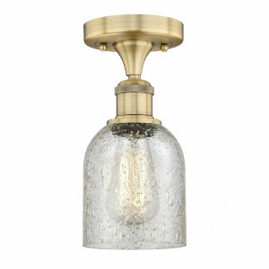 Caledonia - 1 Light Semi-Flush Mount In Industrial Style-9.75 Inches Tall and 5 Inches Wide - 1 of 1