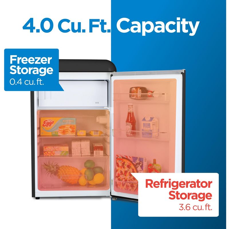 COMMERCIAL COOL Retro Refrigerator 4.0 Cu. Ft., 3 of 9