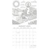 The Gifted Stationery 2025 Square Wall Calendar, Colouring, 16-Month Lifestyles Theme with 180 Reminder Stickers (12x12 In) - 3 of 4