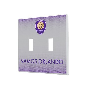 MLS Eastern Conference Teams Linen Hidden-Screw Light Switch Plate for Double Toggle - 1 of 4
