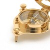 TopComfy Decorative Object Brass Sundial Compass for Outdoor Garden Decor, Gold, 4.5"*4.5"*3" - 4 of 4