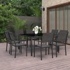 vidaXL Outdoor Dining Set Anthracite, Black, Gray - 2 of 4