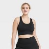 Women's Allover Cozy Light Support Cami Sports Bra - All In Motion™  Espresso M : Target