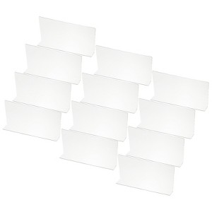 Unique Bargains Acrylic Smooth L-Shaped Bedroom Kitchen Office Shelf Divider - 1 of 4