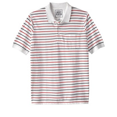 Liberty Blues by KingSize Men's Big & Tall Shrink-Less Pocket Piqué Polo