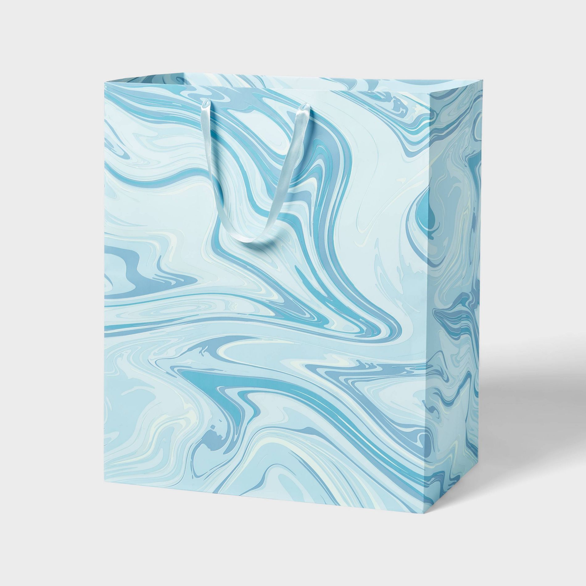 Large Marble Pattern Gift Bag Blue - Spritz™