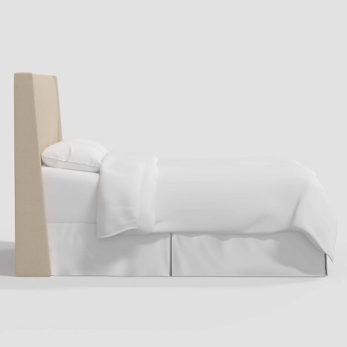 California King Encino Fully Upholstered Headboard Linen: Wingback ...
