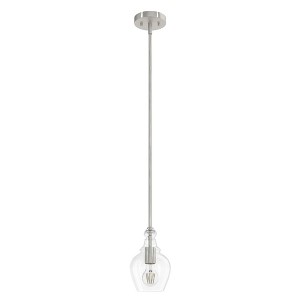 Hunter Fans Maple Park 1 - Light Pendant in  Brushed Nickel - 1 of 2