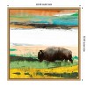 Amanti Art Bison Primary Decision by Sisa Jasper Framed Canvas Wall Art - 4 of 4