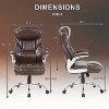 FDW Big and Tall Office Chair 250lbs Executive Office Chair with PU Leather Upholstery and 360-Degree Swivel  for Home Office - 2 of 4
