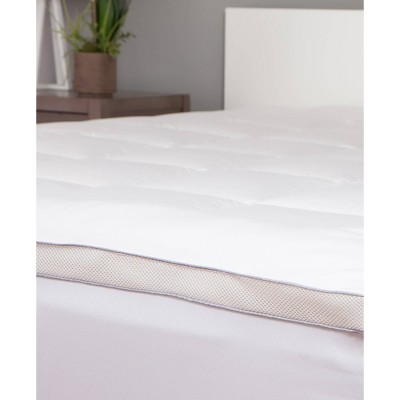 Full White Down Alternative Mattress Pad with 300 Thread Count
