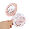 Unique Bargains Round Contact Lens Case Pink 1 Set - 2 of 4