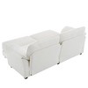 NicBex Modern 81" Sofa Bed Chenille Convertible Sleeper Sofa with 2 Ottomans for Living Room - 4 of 4