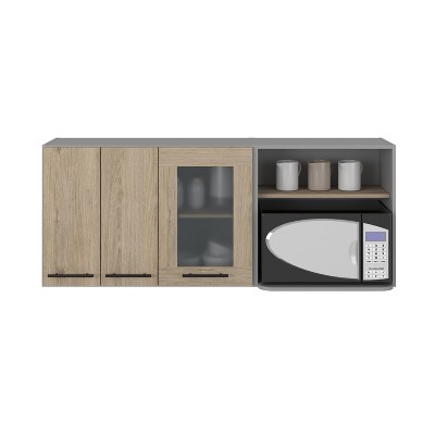Depot E-Shop Wall Cabinet, Rack, Glass Cabinet, Double Door