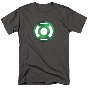 Men's Green Lantern Green Chrome Logo T-Shirt - 1 of 4