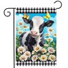 Briarwood Lane Summer Garden Flag 12x18 For Outdoor Checkered Cow For Summer Garden Flag Flags For Outside - 2 of 4