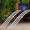 VEVOR Aluminum Ramps, 1500 lbs Folding Loading Ramps for Pickup Trucks Bed, Trailers Ramp with Load Straps for Dirt Bike, UTV, ATV, Trucks, 2 Pcs - 2 of 4