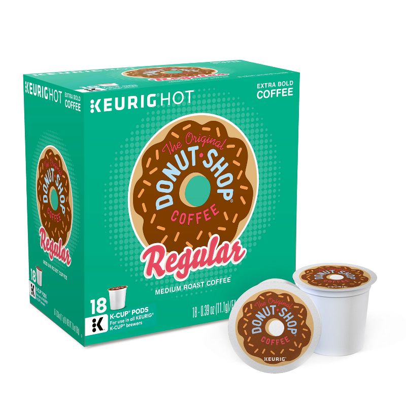 The Original Donut Shop Regular Medium Roast Coffee - Keurig K-Cup Pods - 18ct, 1 of 8