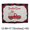 Unique Bargains Christmas Place Mats Linen Red Black White 13 " x 17.7 " 2 Pcs - 3 of 4