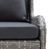 vidaXL Garden Sofa Set of 2 Grey - 4 of 4