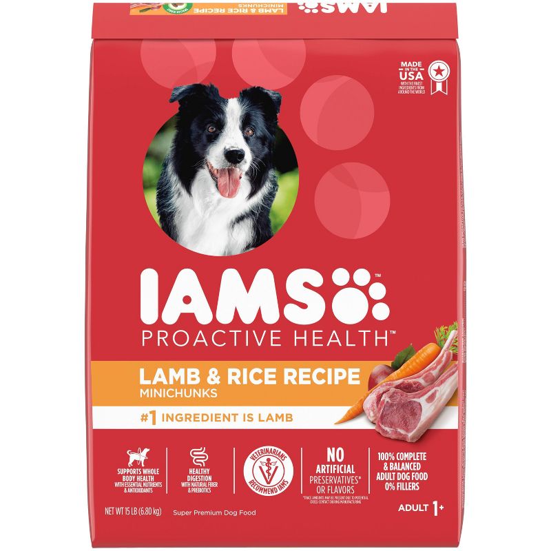 IAMS Proactive Health Lamb & Rice Recipe Adult Premium Dry Dog Food, 1 of 12