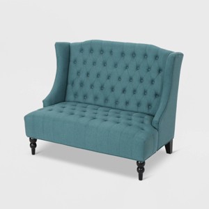 Leora Winged Loveseat - Christopher Knight Home - 1 of 4