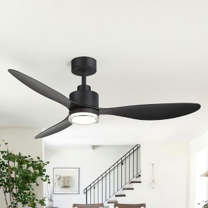 Airsurfer 52-inch Ceiling Fan with Light and Remote Control,3 Colors LED Light and Light Memory Function,6 Speeds Ceiling Fan for Bedroom - 1 of 4