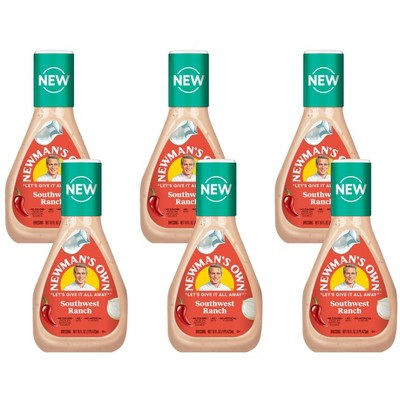 Newman's Own Southwest Ranch Dressing - Case of 6/16 fz