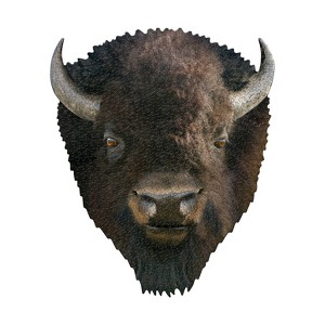 Madd Capp I Am Bison Head-Shaped 550pc Jigsaw Puzzle - 1 of 4