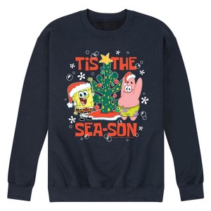 Men's - SpongeBob SquarePants - Tis The Season Graphic Fleece Sweatshirt - 1 of 4