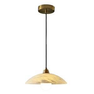 11.8'' Alabaster Dome Pendant Light - 1 of 4