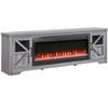 75-Inch Fireplace TV Stand for TVs up to 80" with 44-Inch Electric Fireplace - 4 of 4