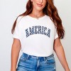 Simply Sage Market Women's Retro America Stars Short Sleeve Garment Dyed Tee - 2 of 4